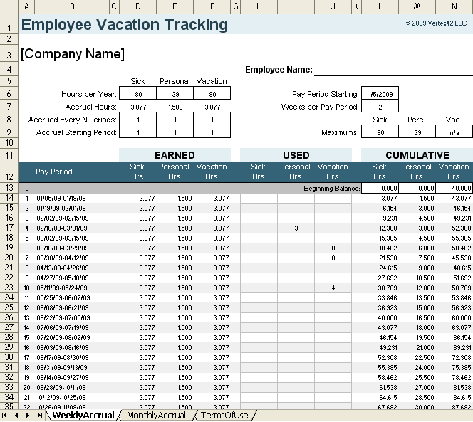 accrue vacation pay