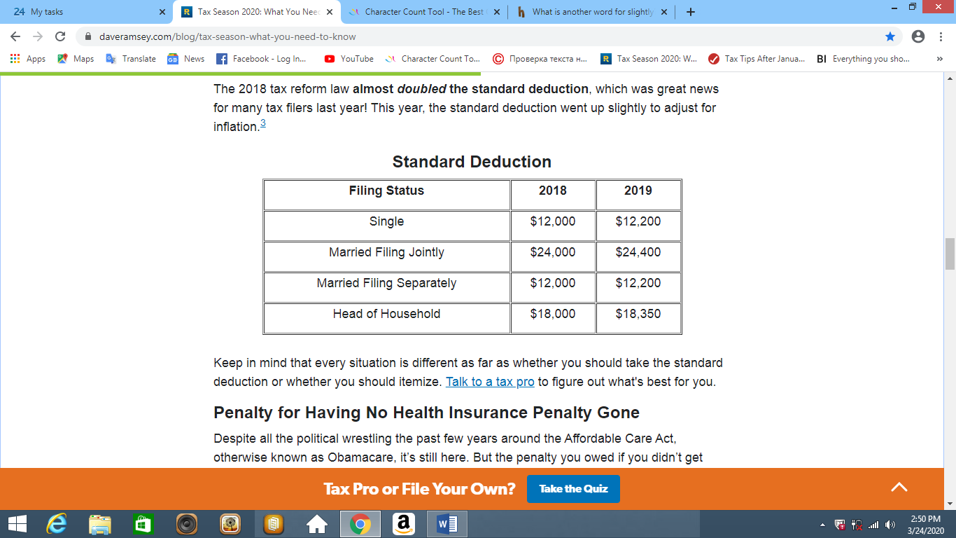 What You Need to Know about Tax Season 2020